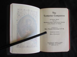 The Tertiaries Companion Prayer Book Third Order Secular St Francis Assisi 2