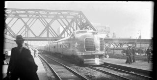 Circa 1935 Union Pacific City Of Denver Train 2 Amateur Photo Negative B3