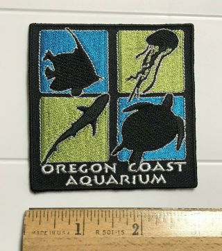 Oregon Coast Aquarium Fish Shark Turtle Jellyfish Or Souvenir Patch Badge