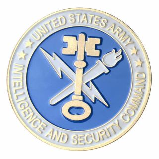 U.  S.  United States Army | Intelligence And Security Command | Gold Plated Coin