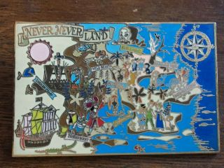 Disney Disneyshoppingcom Never Land Map Proof Series Jumbo Peter Pan Pin Le 500