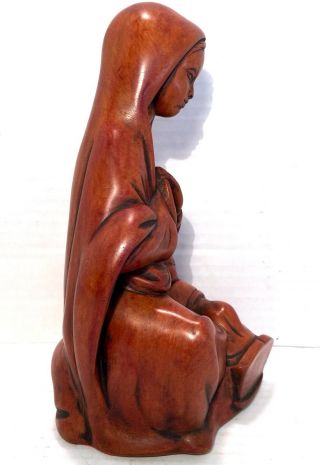 Mary Jesus Goldscheider Nativity 7.  5” Vtg Mid Century Modern German Ceramic 5