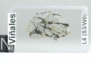 Meteorite Viñales - L6 Chondrite Fall Cuba - Thin Section Poor Quality