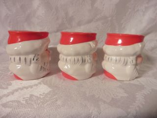 Vintage Napco Winking Santa Mug Ceramic KDX244 7
