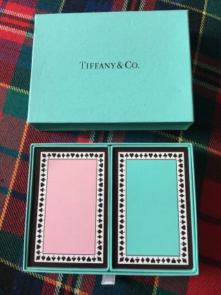Vintage Tiffany & Co Playing Card Decks Pink And