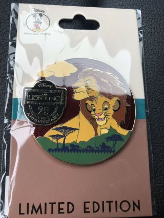 Disney Employee Center Dec Lion King 25th Anniversary Le 150 Pin