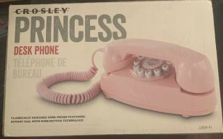 Crosley Cr - 59 Pink Princess Phone Faux Rotary Push Button (2017) Open