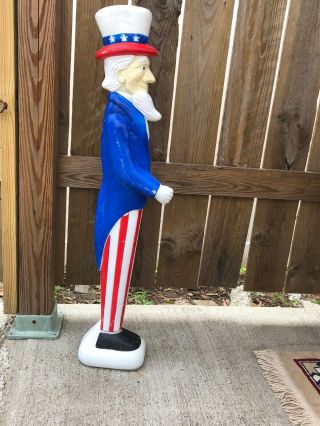 1996 Union Products Uncle Sam Plastic 4th Of July Lawn Decor 3 
