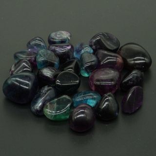 Natural Polished Gemstone Tumbled Fluorite Stone For Wicca Reiki Crystal Healing