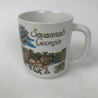 Savannah Georgia Ga Souvenir Coffee Mug Horse And Carriage