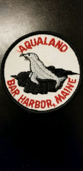 Aqualand In Bar Harbor,  Maine Souvenir Patch