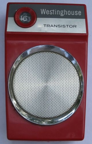 Westinghouse Transistor Radio Model H - 796p6 Aztec Red Or To Restore
