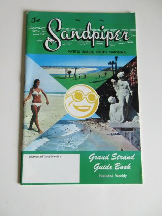 The Sandpiper Grand Strand Guide Book Myrtle Beach South Carolina Sc May 1972