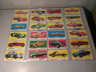 1961 Topps Sports Cars Card Set 65 Cards Missing 28