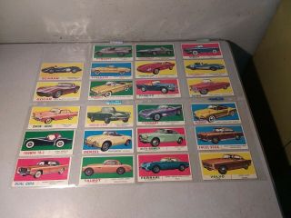 1961 TOPPS SPORTS CARS CARD SET 65 Cards Missing 28 2