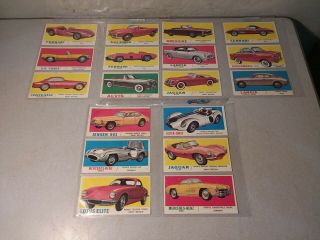 1961 TOPPS SPORTS CARS CARD SET 65 Cards Missing 28 4