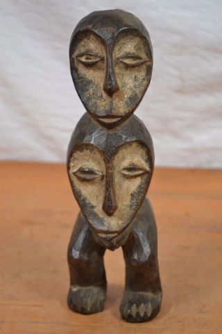 African Tribal Art,  Double Face Lega Statue From,  Pangi Drc.