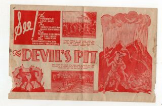 Vintage The Devil ' s Pit Advertising Brochure 2