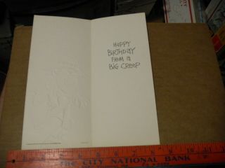 1970 ' s Greeting Card Funny Comic Sexual pervert X rated Creep Happy Birthday 2