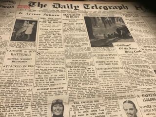 Old November 17 1932 Newspaper Cricket Horse Racing Phar Lap Peter Pan Movies
