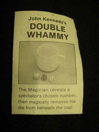 Double Whammy Dice Magic Trick By John Kennedy