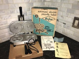 Vintage Berarducci Dolce Automatic Pizzelle Maker Iron Nib