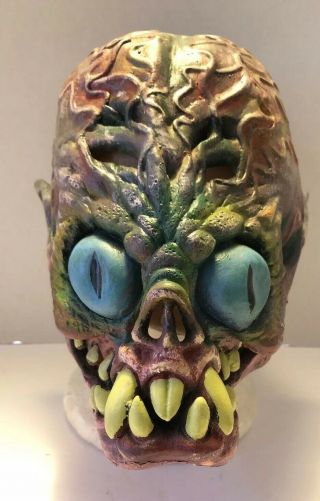 Rare Vintage Bug - Eyed Alien Full Head Mask By Paper Magic Circa 1996
