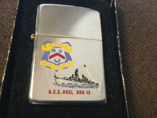 1981 Zippo — Uss Noel Ddg 13 — Engraved Pic Of Ship In Great Colors