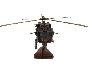 MH - 60 MH - 60M Blackhawk 160th UES Miniguns Soar Wood Wooden Helicopter Model 4