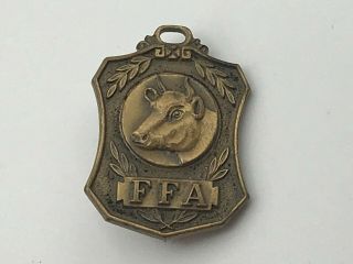 Vintage Ffa Dairy Cow Lapel Pin Pendant Norbert Fick Future Farmers C6