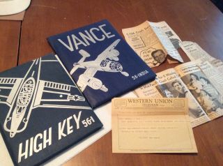 Vintage Marana Air Base,  Vance Air Force Base,  Pilot Training Year Books.  1950’s