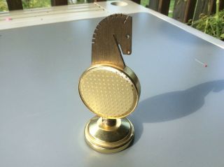 Brass Knight Chess Piece Shaped Desk Thermometer,  Made In France 3