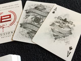 WHITE ARCANE Magic Rising Deck and Normal Playing Cards By Ellusionist USPCC 3