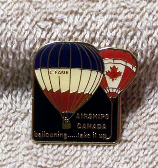 Airships Canada Ballooning - Take It Up C - Fame Balloon Pin