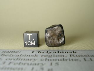 Meteorite Chelyabinsk,  Chondrite Ll5,  Complete Stone 4,  9 G,  Recent Fall,  Russia