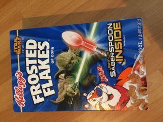 Star Wars Kelloggs Cereal Light Up Lightsaber Spoon 2005 Nip Yoda