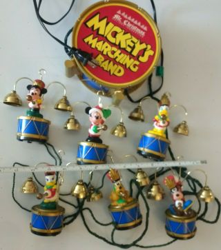 Rare Vtg Mr Christmas Disney Mickey’s Marching Band Musical Bells