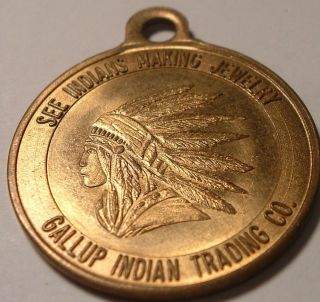 Vintage Mexico Souvenir Gallup Indian Trading Co See Indians Make Jewelry
