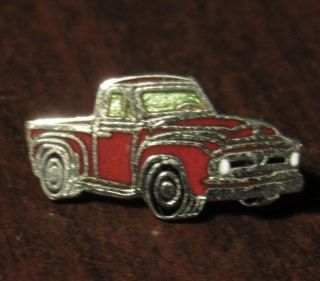 Vintage Ford F - 100 Pickup Truck Hat Lapel Pin - Red