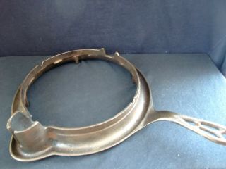 Vtg Griswold American Cast Iron Waffle 8 Pat.  1908 Cast Iron 975 Base Only