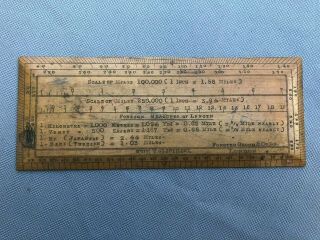 Antique Boxwood Universal Protractor Rule - Military? - By Forster Groom & Co