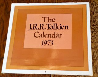J.  R.  R.  Tolkien Hobbit & Lotr 1973 Calendar.  Illustrated By Tolkien.  Condtion