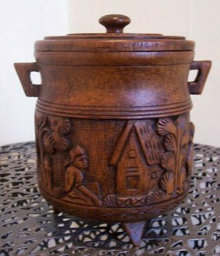 Black Americana,  Slave Plantation - 19th Century Tobacco Jar.