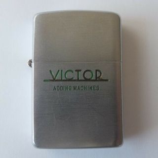 C.  1949 - 51 Zippo Lighter,  2032695—victor Adding Machines Advertising—great Cond.