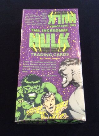 1991 Comic Images Marvel Incredible Hulk Card Box 48 Packs Trading Cards