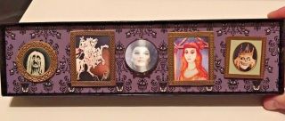 Haunted Mansion Lenticular 5 Pin Boxed Set Disney Shopping 50th Anniversary Le