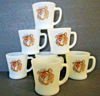 Set Of 7 Promotional Esso/exxon Tony The Tiger Coffee Cup/mug