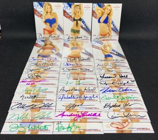 2014 Benchwarmer 4th Of July Complete Autograph Set 1 - 33 Ciara Price Lisa Gleave