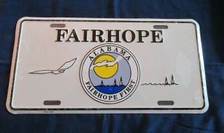 Fairhope,  Alabama - Embossed Metal License Plate/sign -