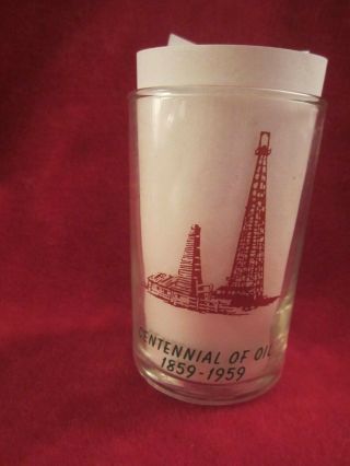 Centennial Of Oil 1859 - 1959 Colonel Drake 3 1/2 " Glass